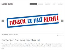 Tablet Screenshot of machbar.de